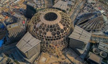A crowning moment for Expo 2020 Dubai as final section of  iconic Al Wasl dome is lifted into place