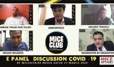 MICE CLUB INTERNATIONAL TAKES DIGITAL ROUTE - INITIATES E DISCUSSION ON COVID 19 & TCS IMPACT ON TRADE