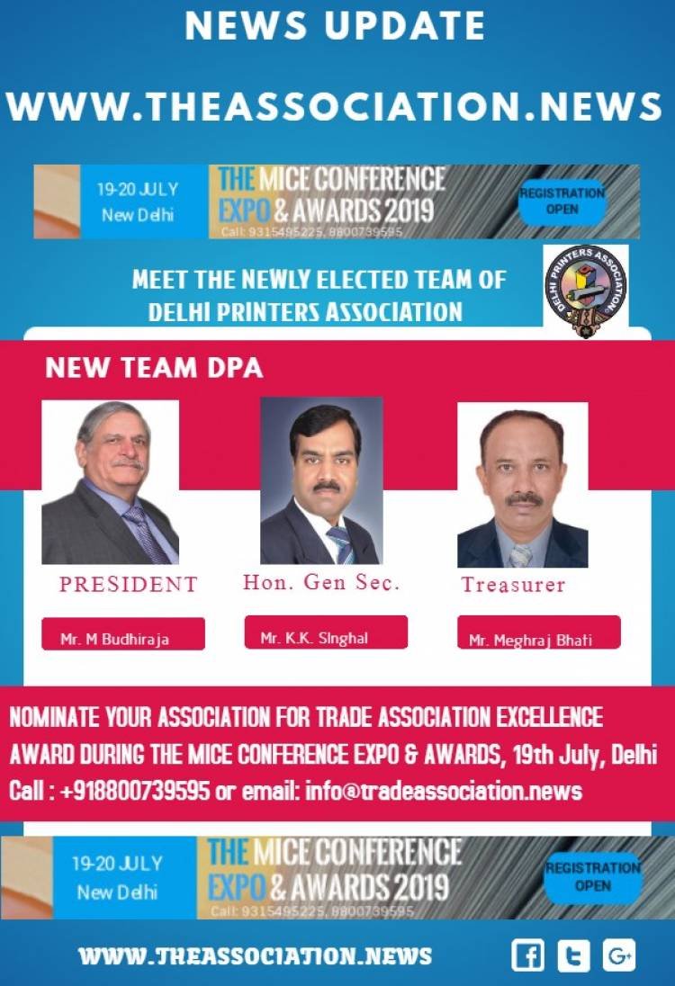 MEET THE NEWLY ELECTED TEAM OF DELHI PRINTERS ASSOCIATION