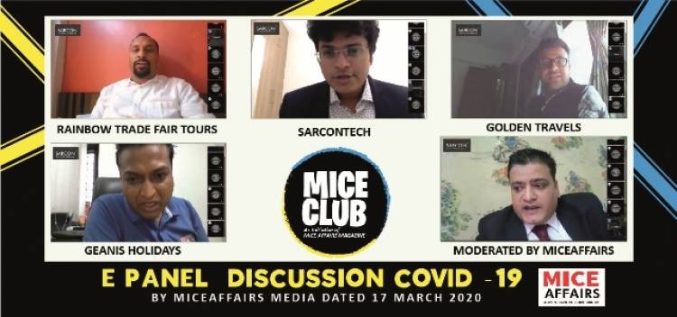 MICE CLUB INTERNATIONAL TAKES DIGITAL ROUTE - INITIATES E DISCUSSION ON COVID 19 & TCS IMPACT ON TRADE